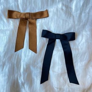 SILK BOW HAIR CLIPS